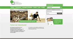 Desktop Screenshot of holzverband.de