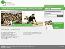 Tablet Screenshot of holzverband.de